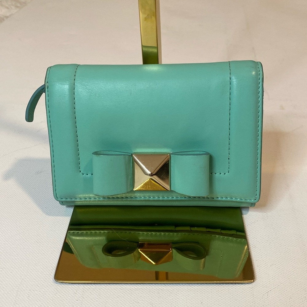 Kate Spade Mint Leather with Bow Wallet